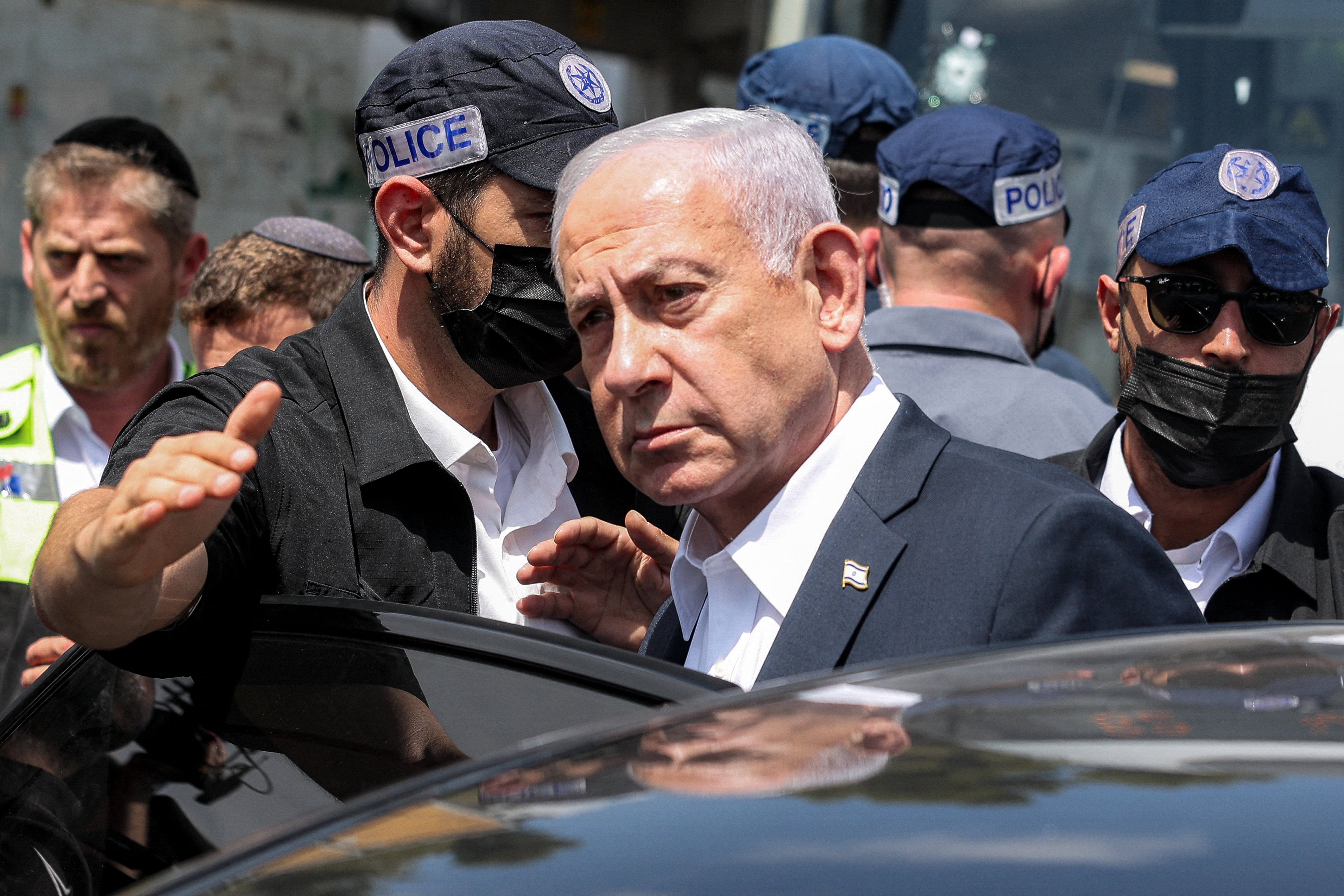 Israel PM says forces pushing into Lebanon as delegations meet in US