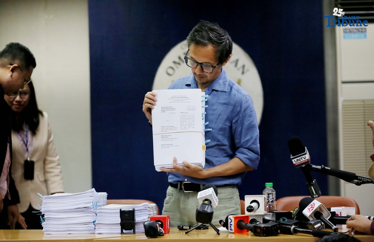 On Thursday, September 11, 2025, Department of Public Works and Highways Secretary Vince Dizon filed cases against 25 individuals and four contractors for violations of the Anti-Graft and Corrupt Practices Act, the Government Procurement Reform Act, and malversation through falsification of public documents. The charges are in connection with anomalous flood control projects and were filed before the Office of the Ombudsman in Quezon City.