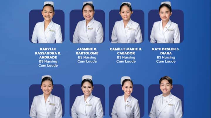 THE eight cum laudes from West Visayas State University.