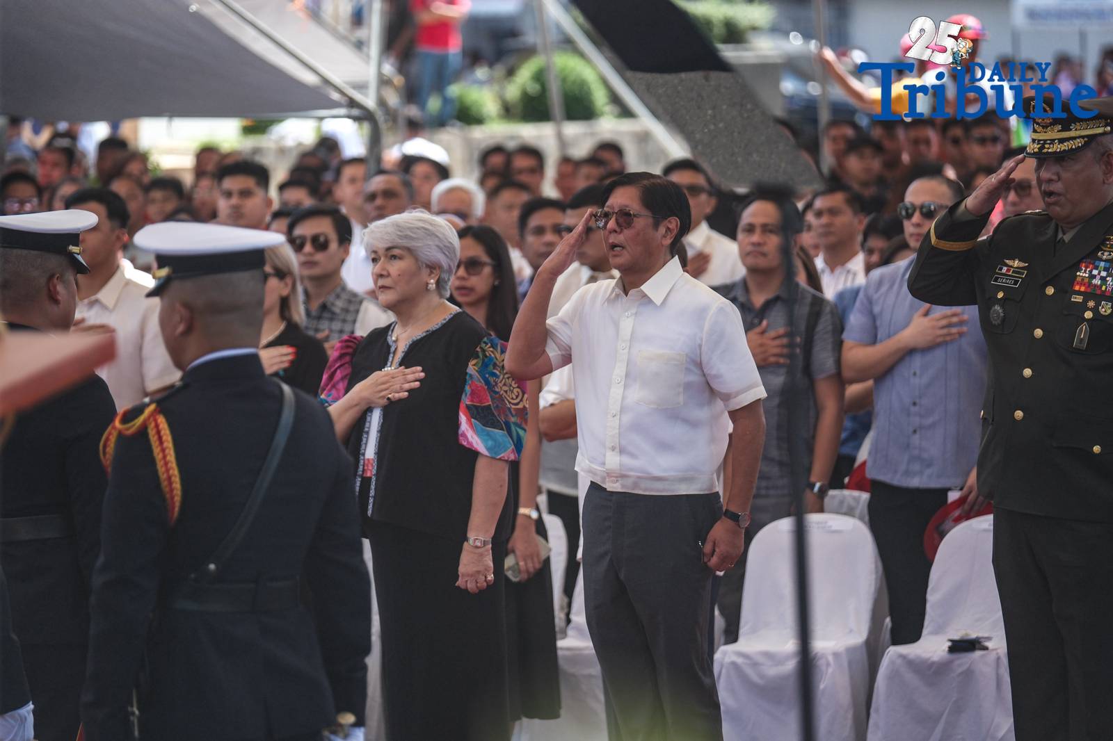 President Ferdinand R. Marcos Jr. leads the Marcos Day rites in Batac, Ilocos Norte, marking the 108th birth anniversary of the late President Ferdinand E. Marcos Sr. The First Family attended a mass, after which the president offered a wreath at the Marcos monument. 
As part of the celebration, Marcos also distributed 575 wheelchairs across the province, joined 51 birthday celebrators serenaded with the traditional Ilocano Padapadakam song, and with the First Family, sampled dishes from the Natnateng cook-off.