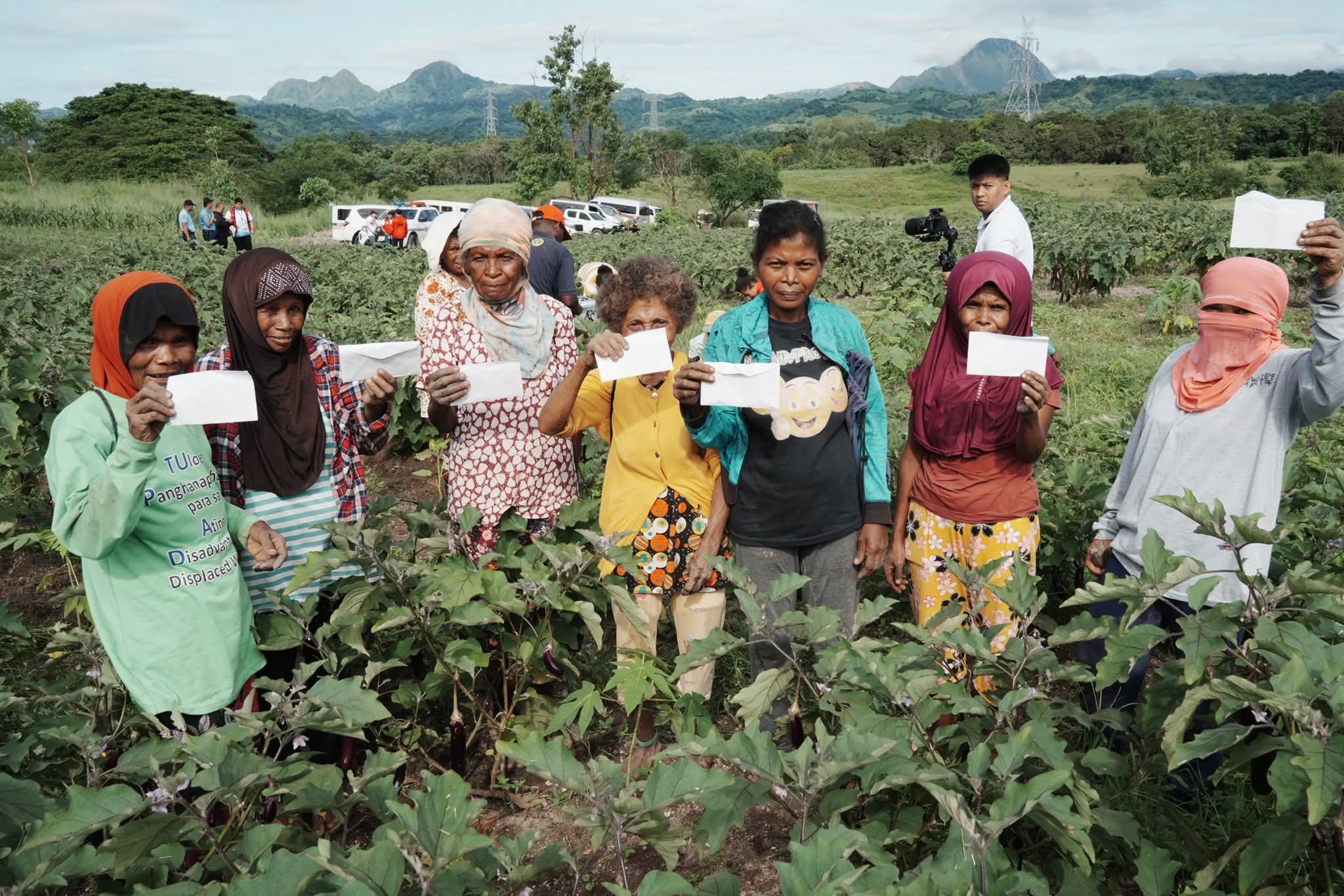 Aeta farmers harvest crops in Pampanga livelihood drive