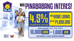 Pag-IBIG Fund unveils 4.5% housing loan rate for Filipinos