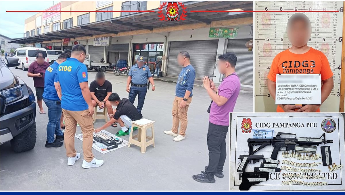 PCG member arrested for selling loose firearms in Pampanga