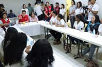 DSWD Secretary Rex Gatchalian meets with 25 Aeta parent-leaders in Lubao, Pampanga on Thursday as part of his listening tour on the Pantawid Pamilyang Pilipino Program (4Ps).