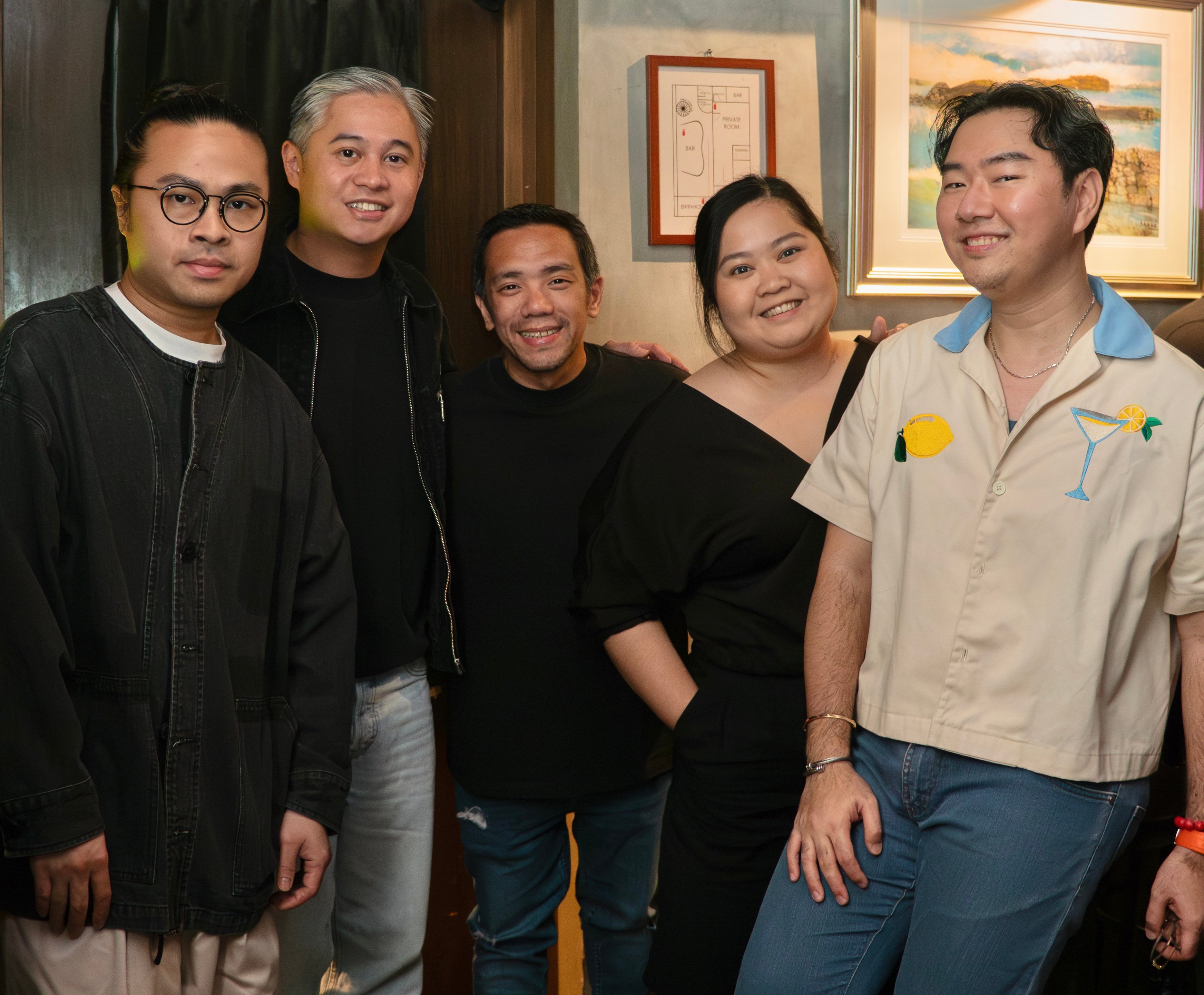 Raymond Ty, Drew Naval, Marlo Naval, Jella Atienza and Tedrick Yau.