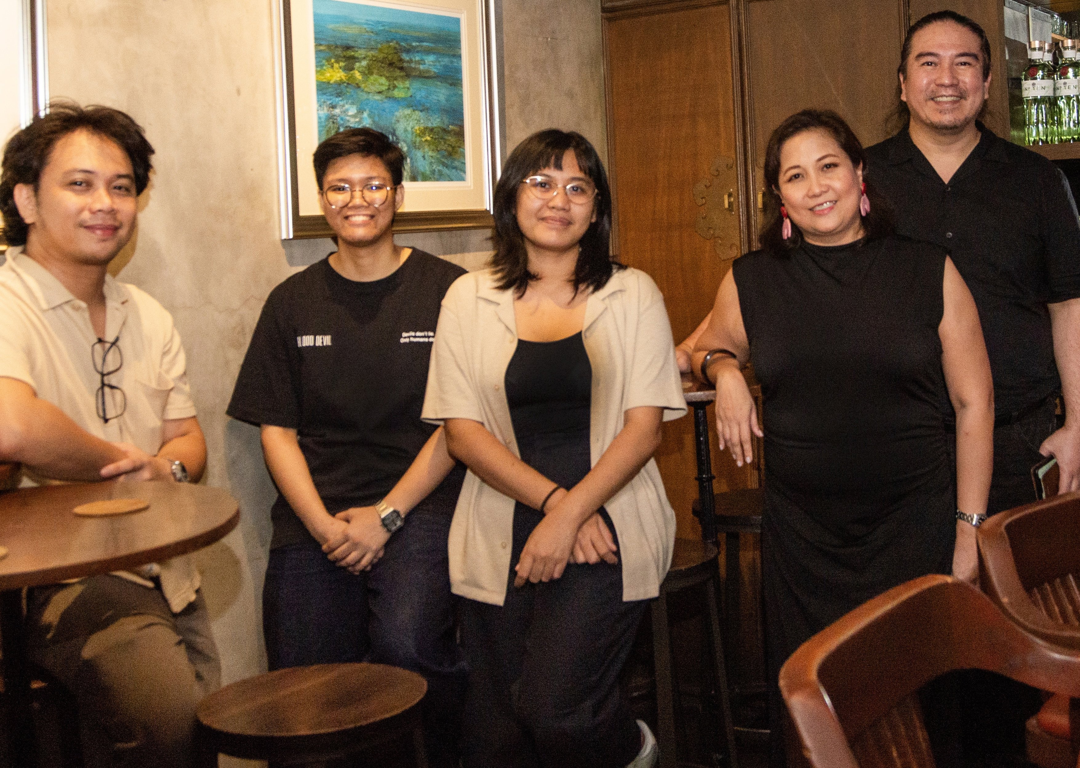 Fundacion Sansó’s Miguel Villaor, Mikee Peña, assistant director Tenie Santos, Rachelle Medina and director Ricky Francisco.