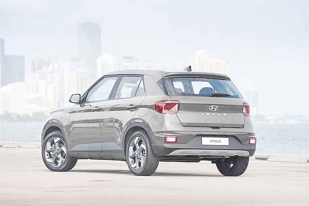 THE Venue’s rear design keeps a clean, upright stance with LED taillights for a distinct finish.