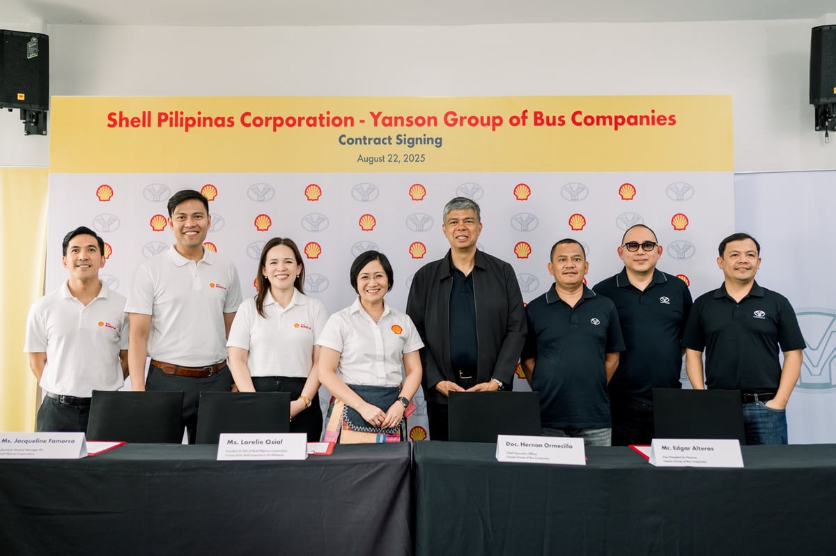 SHELL Pilipinas Corporation and the Yanson Group of Bus Companies formalize their partnership to keep provincial buses in Visayas and Mindanao running smoothly.