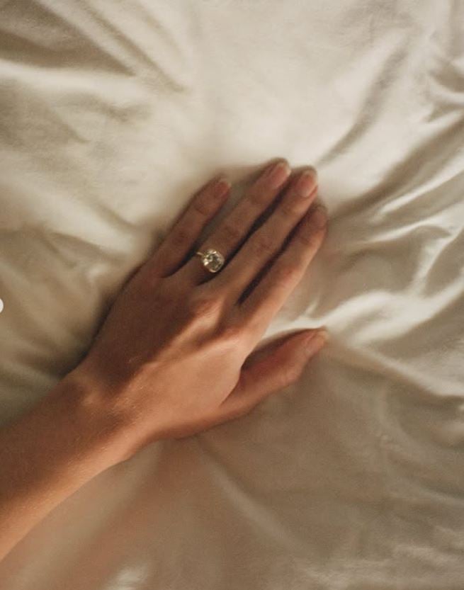 Brooks' engagement ring.