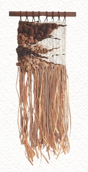 ‘ROOTS,’ cotton, wool weaving
19” x 7.5”, 2024.