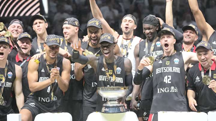 DENNIS Schroder savors the sweetness of victory after helping Germany beat Turkey, 88-83, to win the Euro Basket title in Riga, Latvia.