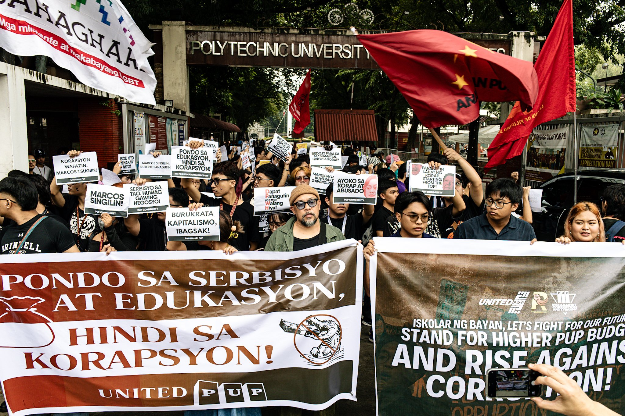 PUP students protest against corruption