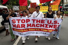 Youth protest against the rising US military presence in Phl
