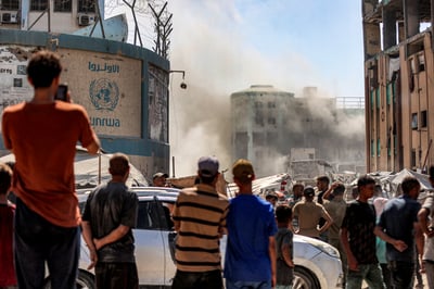 Israel deems 'Gaza is burning,' launching airstrikes