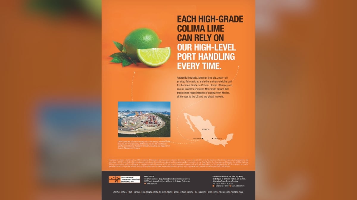 Each high-grade Colima Lime can rely on our high-level port handling every time.