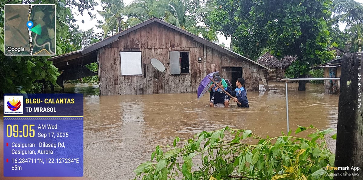 TD 'Mirasol' floods Casiguran