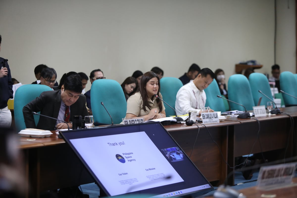 The Senate Subcommittee L of Finance headed by Senator Camile Villar discussed the proposed budget for Philippine Space Agency and Department of Science and Tecnology—including their attached agencies.