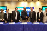 (From left) MGEN partners with CATL and SUMEC to develop a BESS project in Toledo, Cebu. Seen in the photo are: MGEN Thermal Vice President & Finance Head Margarita Paulino; MGEN Thermal Chief Operating Officer Felino Bernardo; MGEN Thermal President Jaime Azurin; MGEN President and CEO Emmanuel Rubio, CATL Executive President Zhu Wei; CATL Southeast Asia Director Bella Zhou; SUMEC Philippines General Manager Lennon Zong.