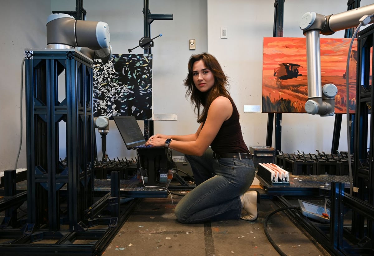 Robot painting aims to boost artist income