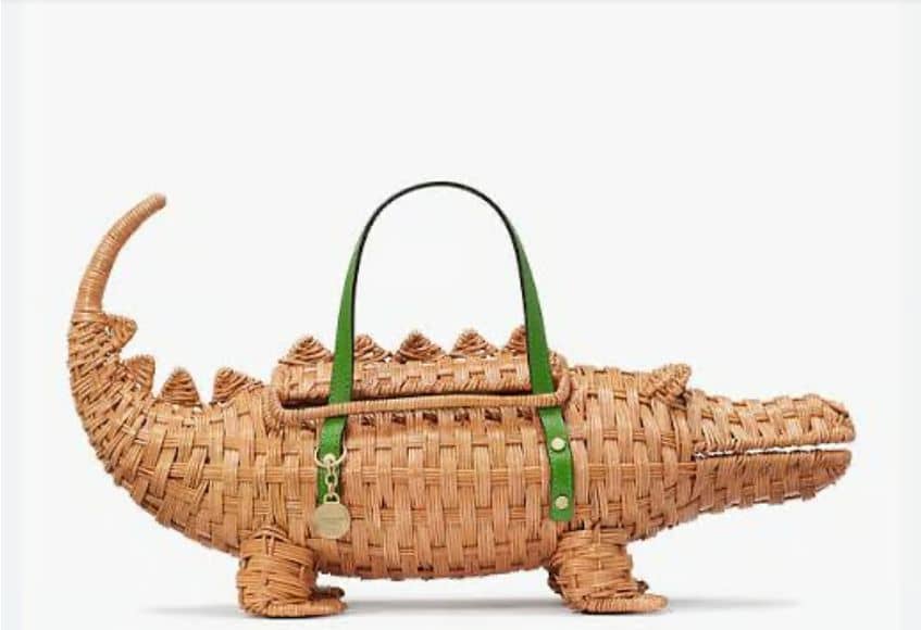 Swamped Wicker 3D Alligator Bag by Kate Spade.
