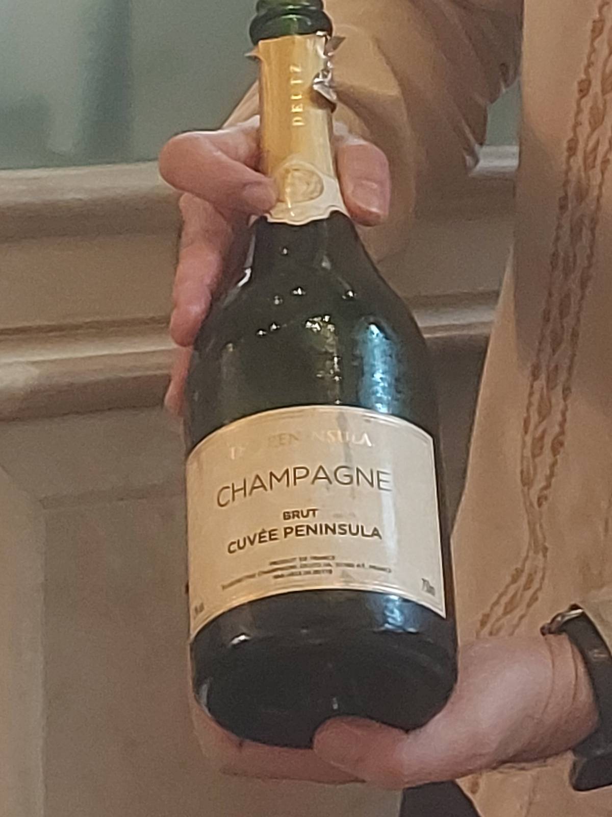 Champagne exclusively brewed and bottled for the hotel.