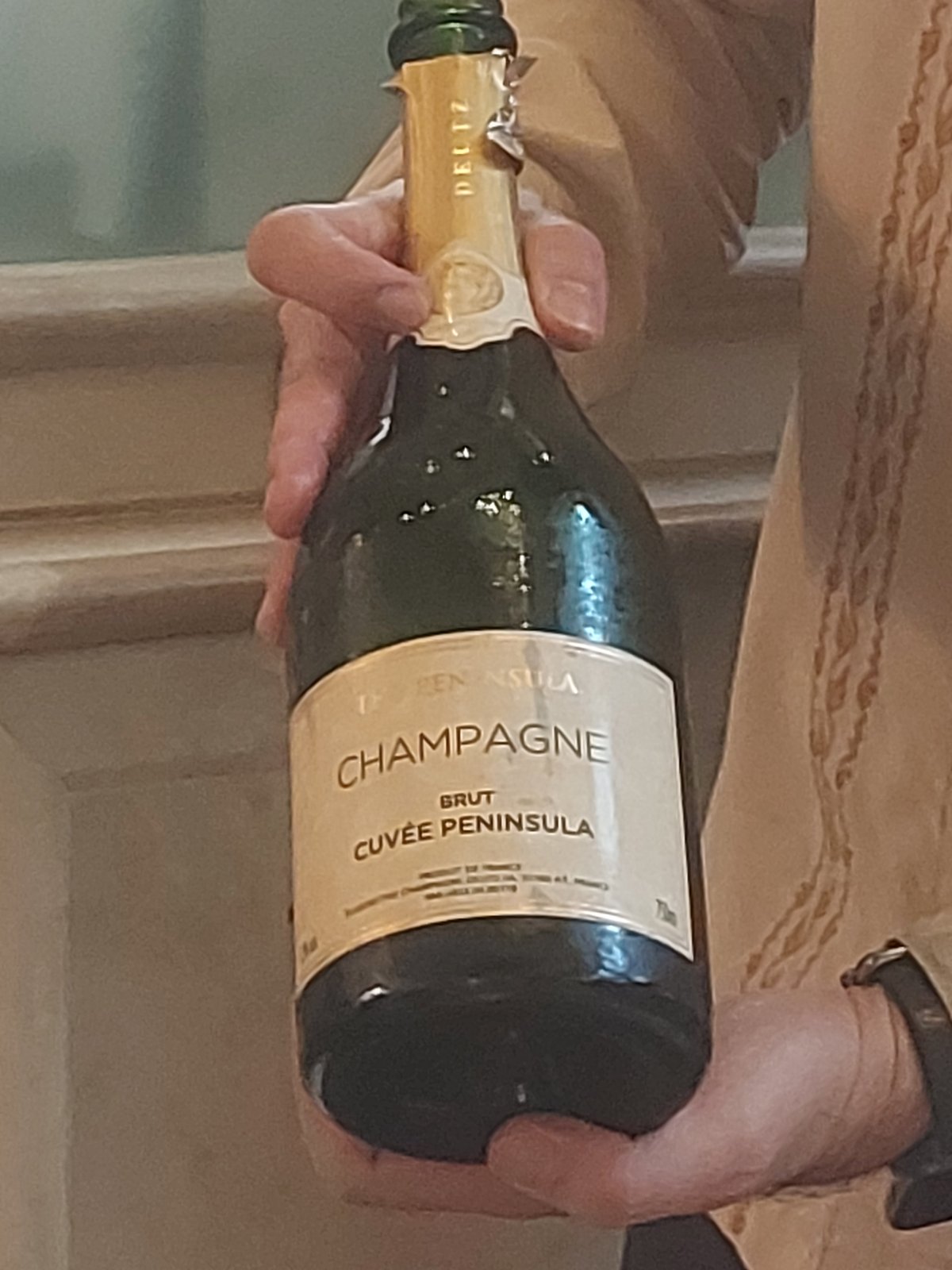 Champagne exclusively brewed and bottled for the hotel.