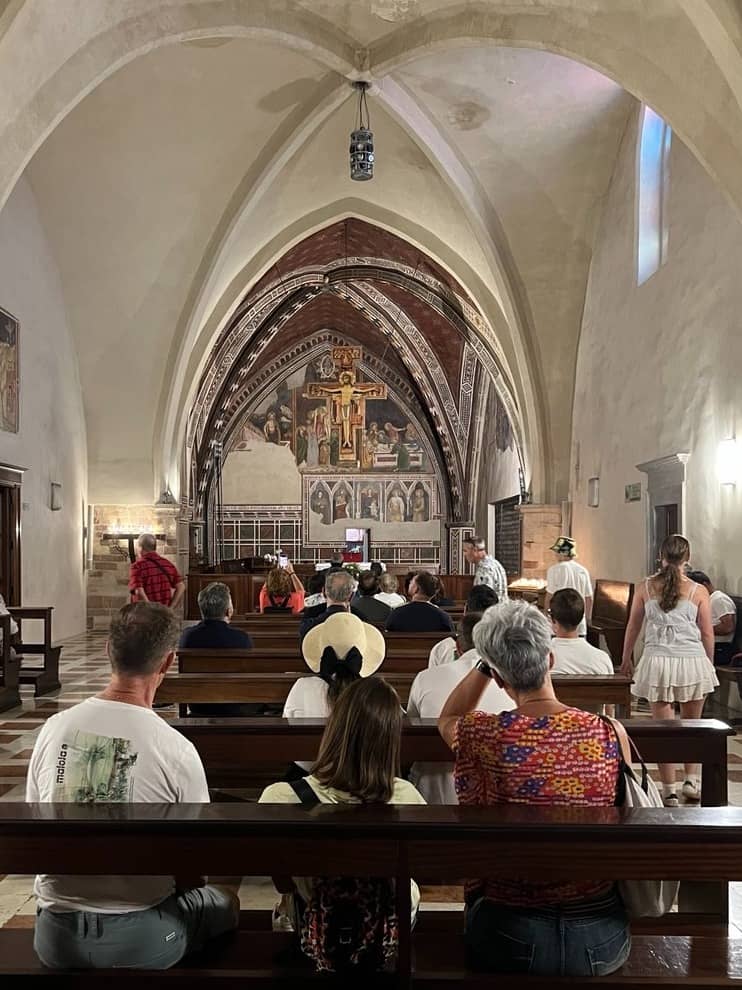 The San Damiano Crucifix At the Chapel of San Giorgio within the Basilica of Saint Clare.