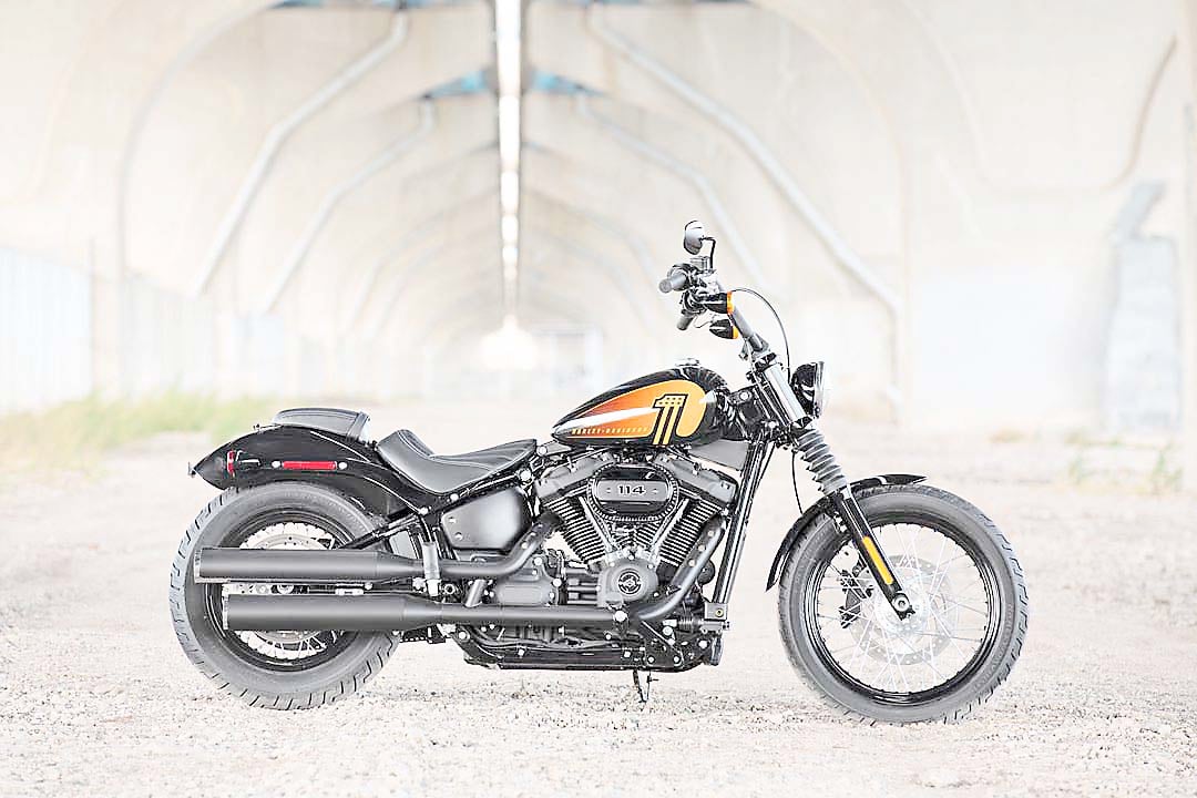 THE 2025 Street Bob, in its laced wheel variant, blends stripped-back style with modern convenience.