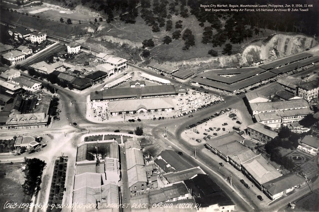 Baguio Stone Market at center.