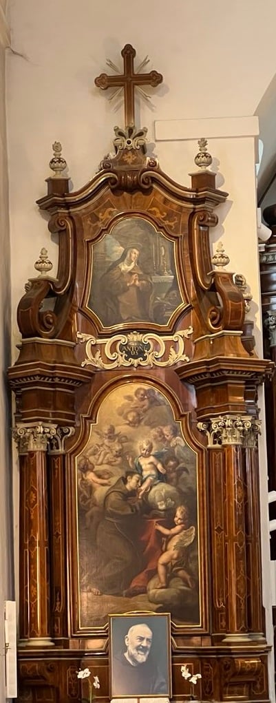 Padre Pio: An altar for the Capuchin friar-saint.