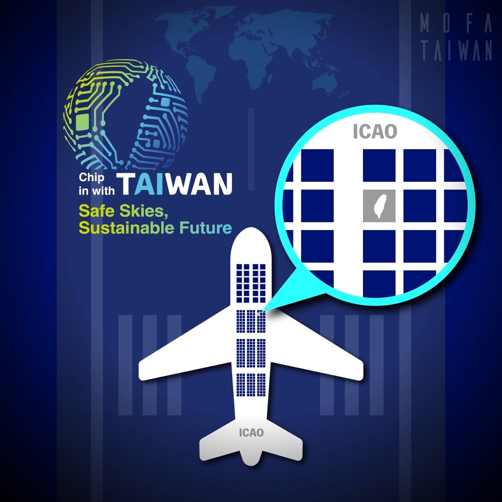 Taiwan for ICAO: Safety above politics, safe skies, sustainable future