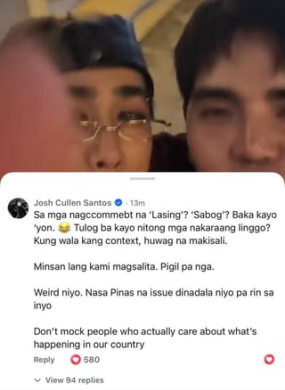 SB19’s Josh Cullen fires back at bashers