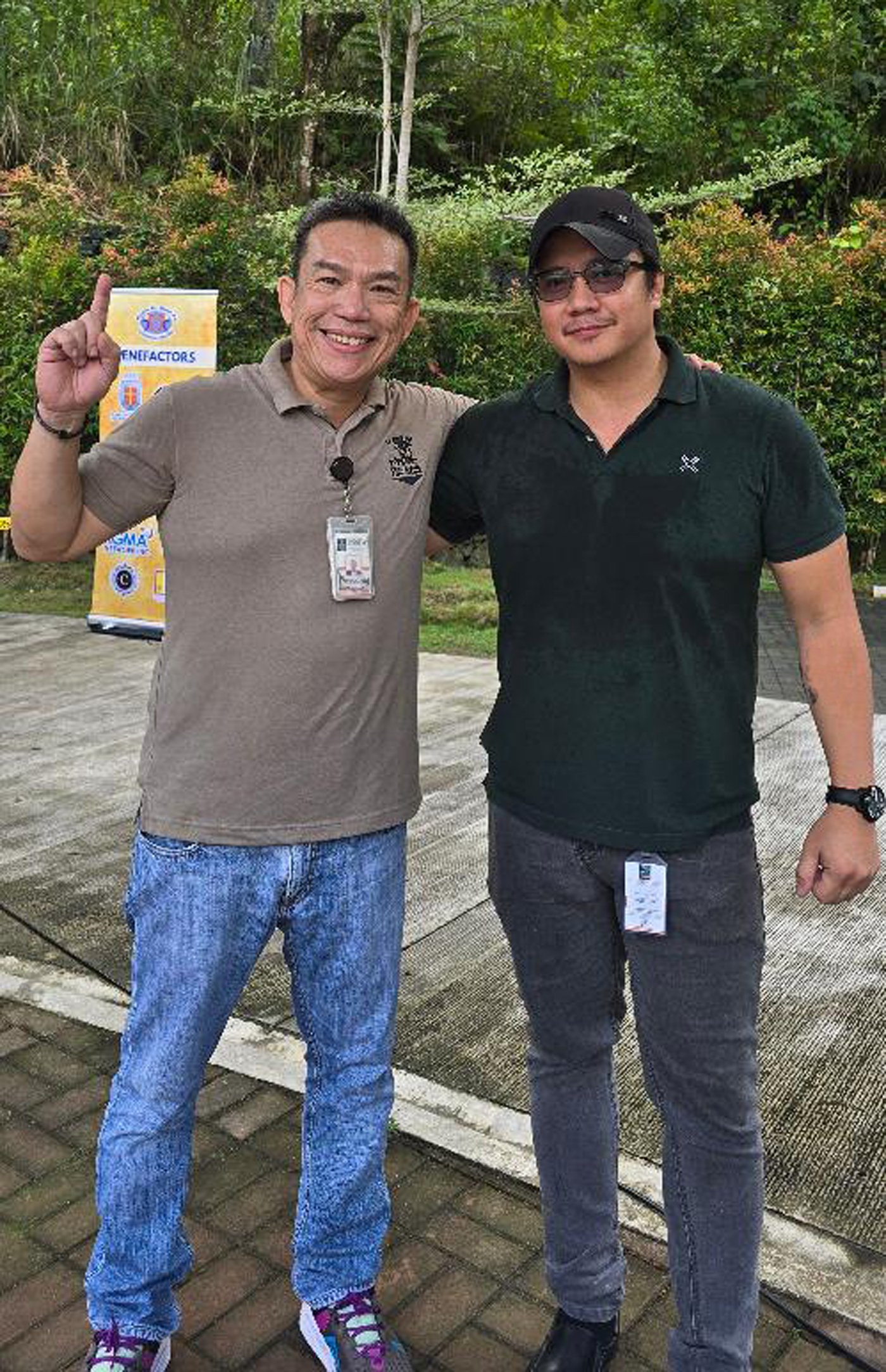 Manny Pacifico, Cebu Safari HR manager, and Harvey Miranda, F&B manager.