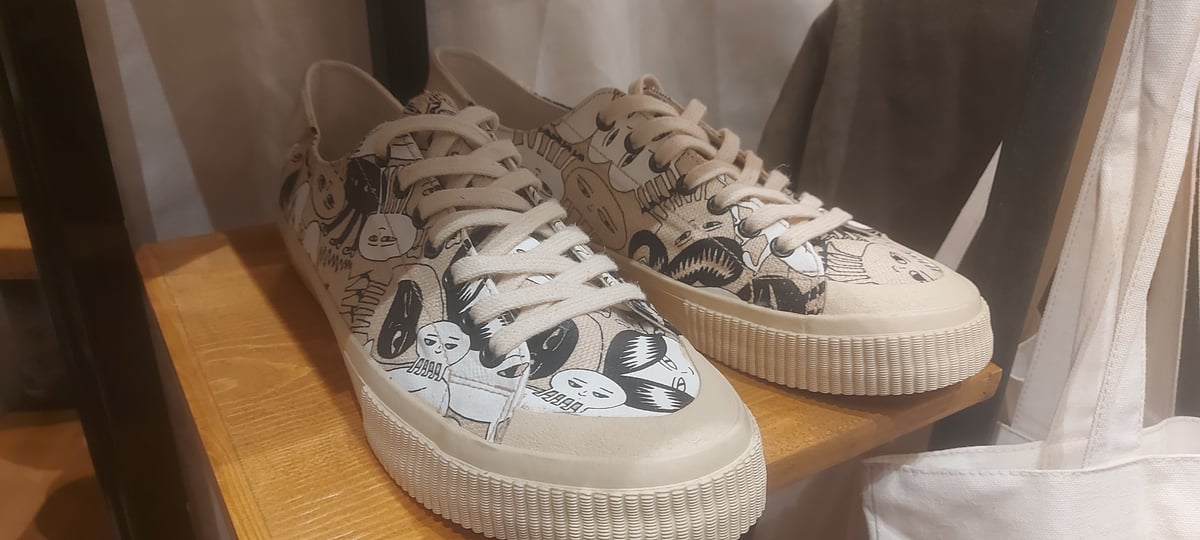 Sneakers designed in collaboration with Dexter Fernandez of Garapata.