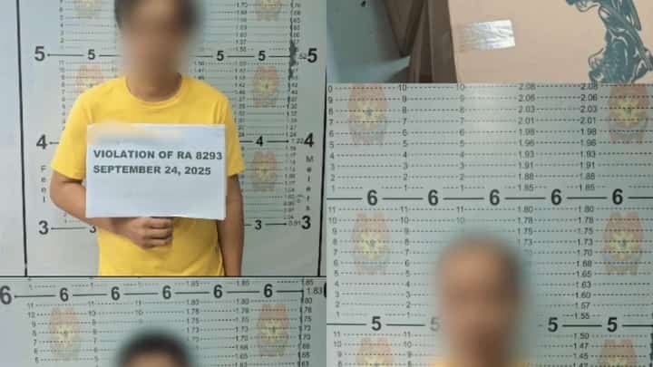 EVIDENCE UNVEILED | Boxes of fake 'More' and 'Marvel Red' cigarettes, along with mugshots of those arrested, following a successful anti-smuggling operation in Gen. M. Natividad, Nueva Ecija. | Franco Regala