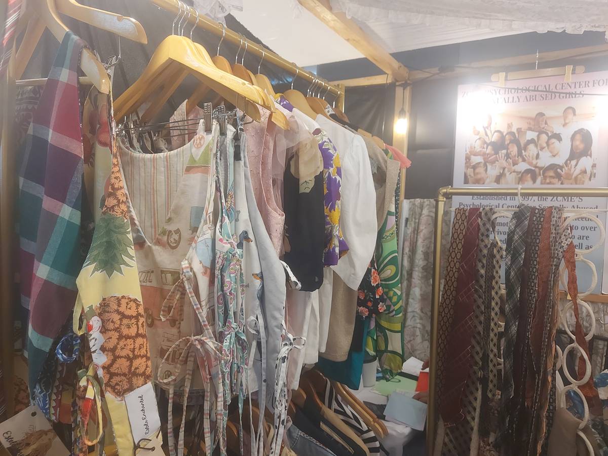 Clothes made by sexually abused victims under the care of a Negros organization.