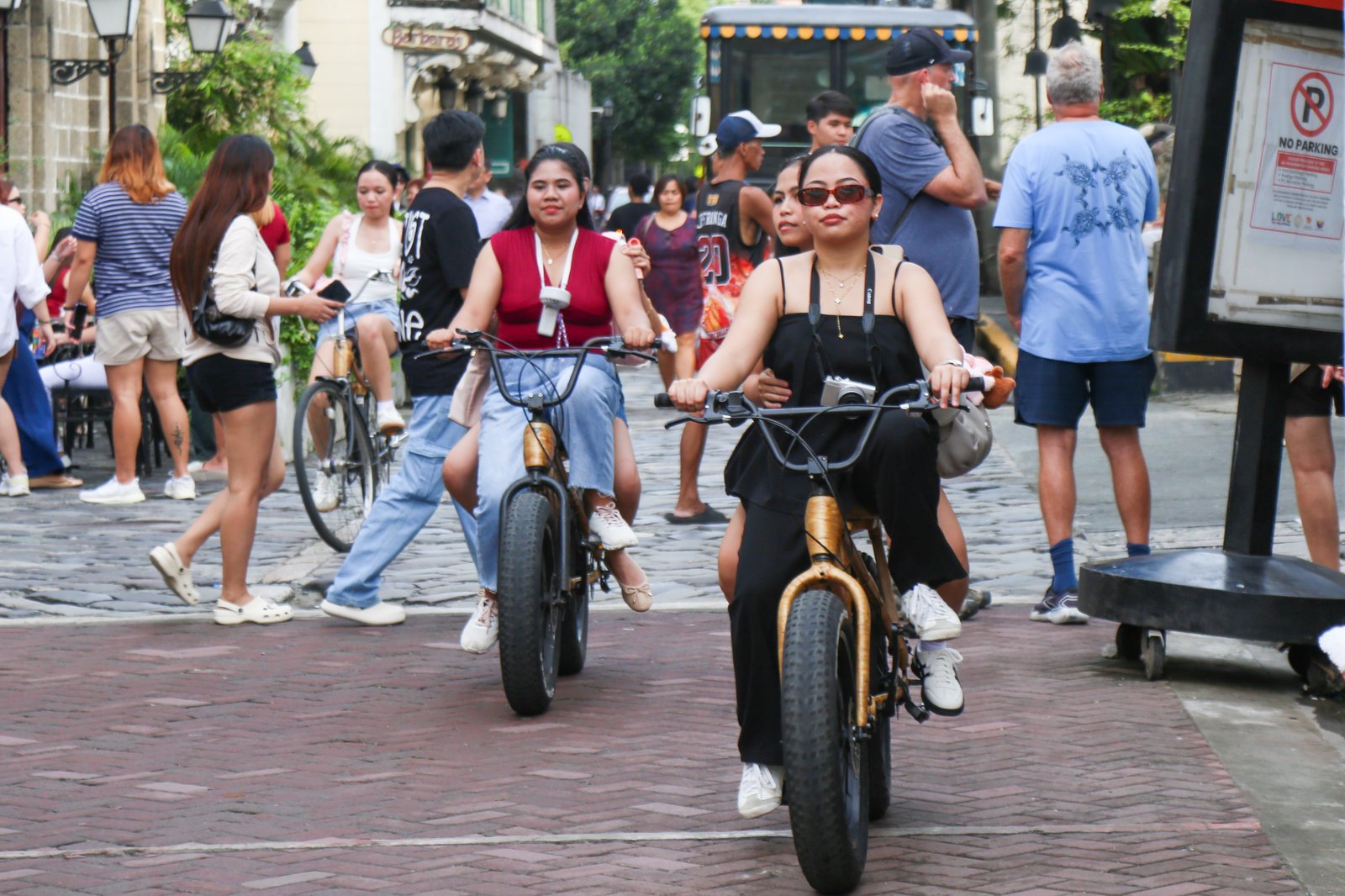 Tourists experience the sights and sounds of Intramuros in Manila on World Tourism Day, 27 September 2025. World Tourism Day highlights the industry's transformative potential as agent of positive change such as social progress, delivering education, employment and creating opportunities for all.