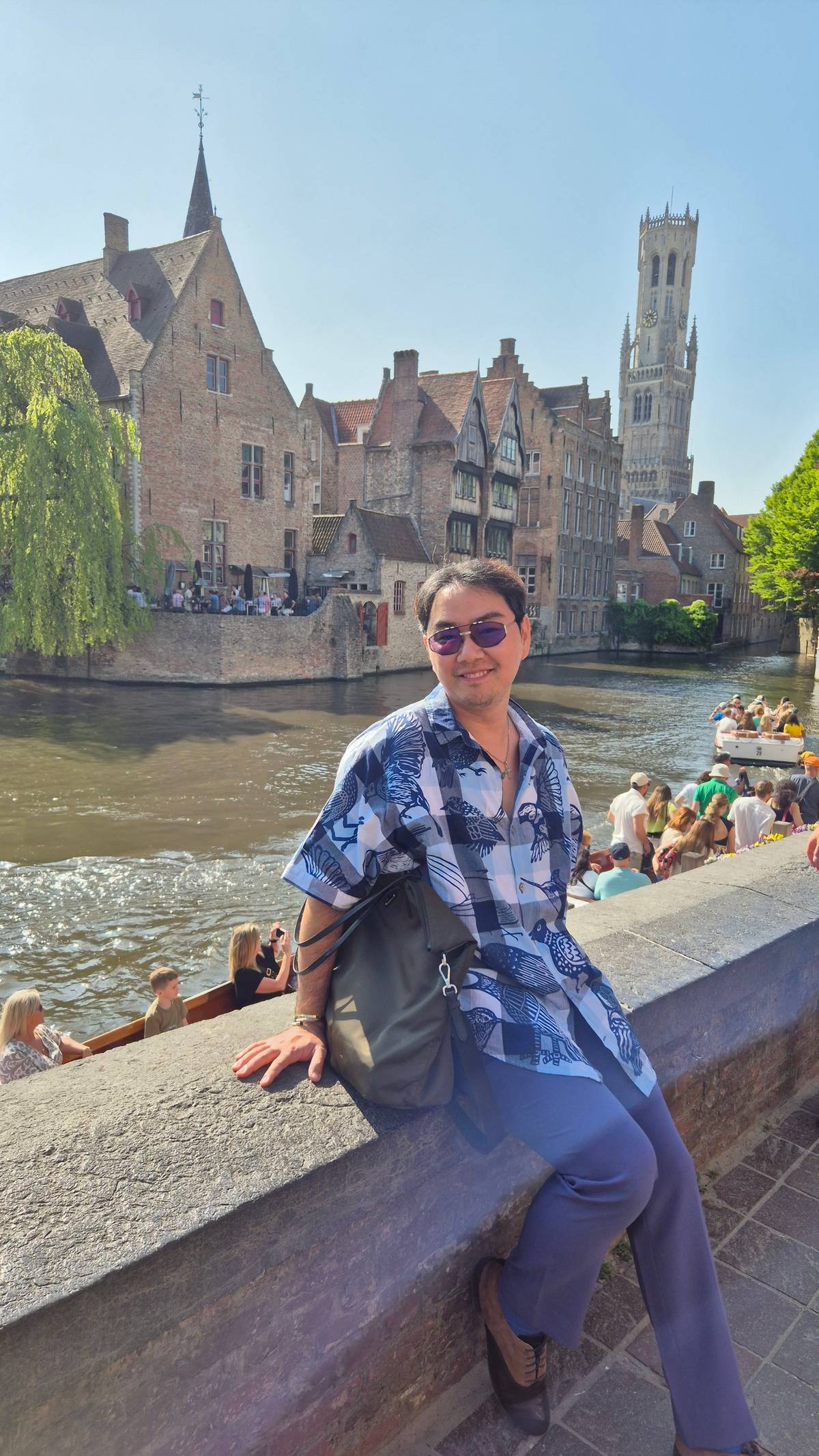 By the Canals at Rozenhoedkaai in Bruges.