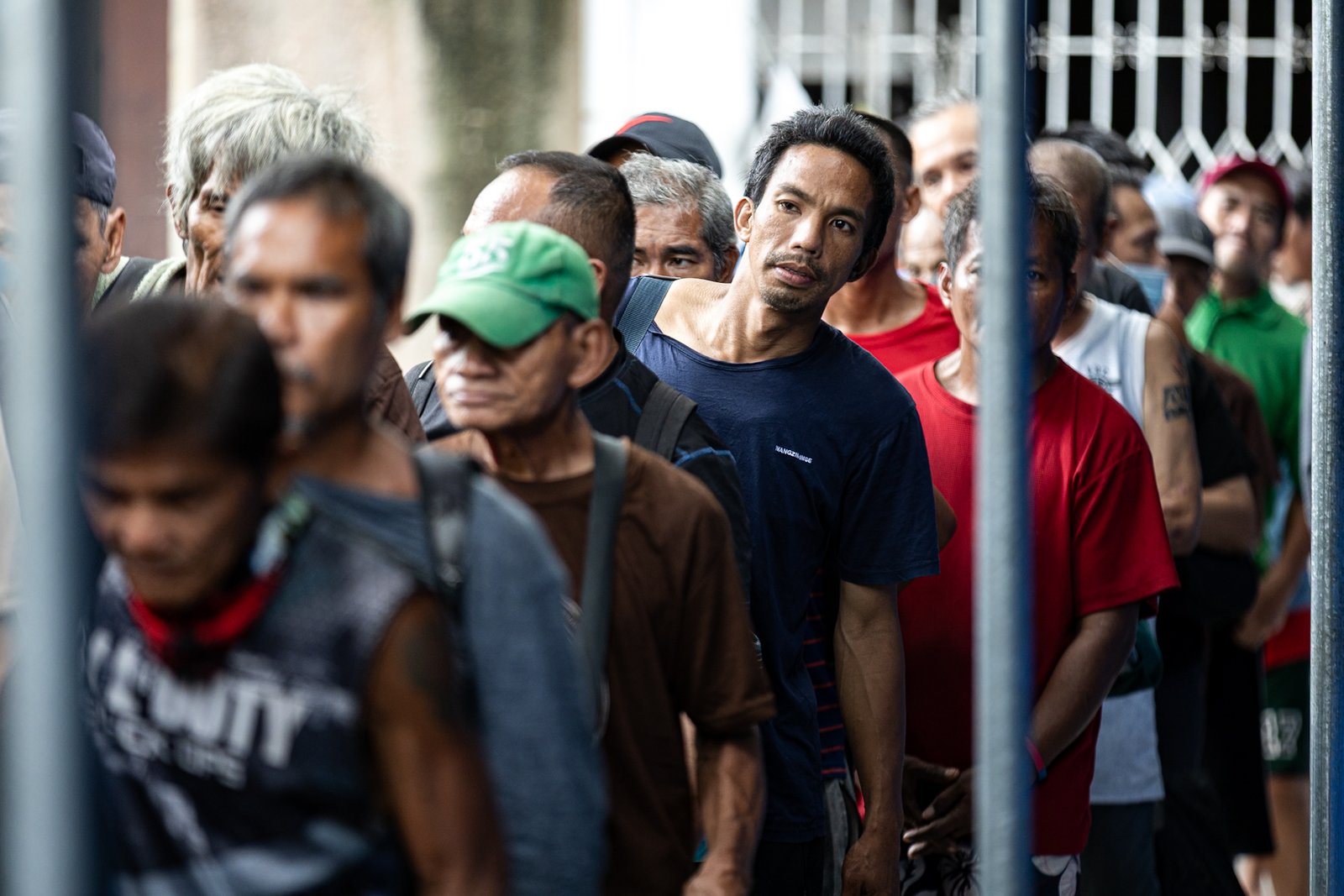Individuals wait in line to receive food packs during a feeding program organized by a private group at San Vicente de Paul Parish in Manila on Saturday, 27 September 2025.

President Ferdinand Marcos Jr. ordered Friday the transfer of the Department of Public Works and Highways’ ₱36 billion flood control budget for 2026 to the Department of Social Welfare and Development to fund its programs, including the Assistance to Individuals in Crisis Situation (AICS), the Sustainable Livelihood Program, and the Pantawid Pamilyang Pilipino Program (4Ps).