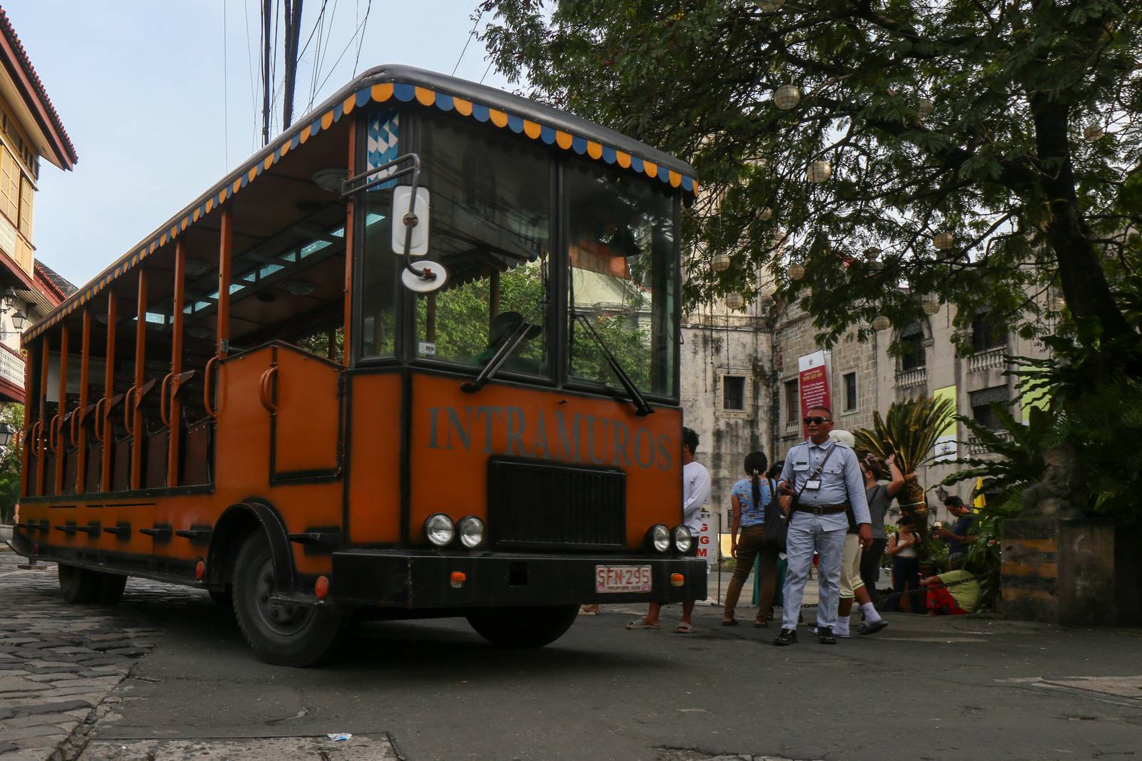 Tourists experience the sights and sounds of Intramuros in Manila on World Tourism Day, 27 September 2025. World Tourism Day highlights the industry's transformative potential as agent of positive change such as social progress, delivering education, employment and creating opportunities for all.