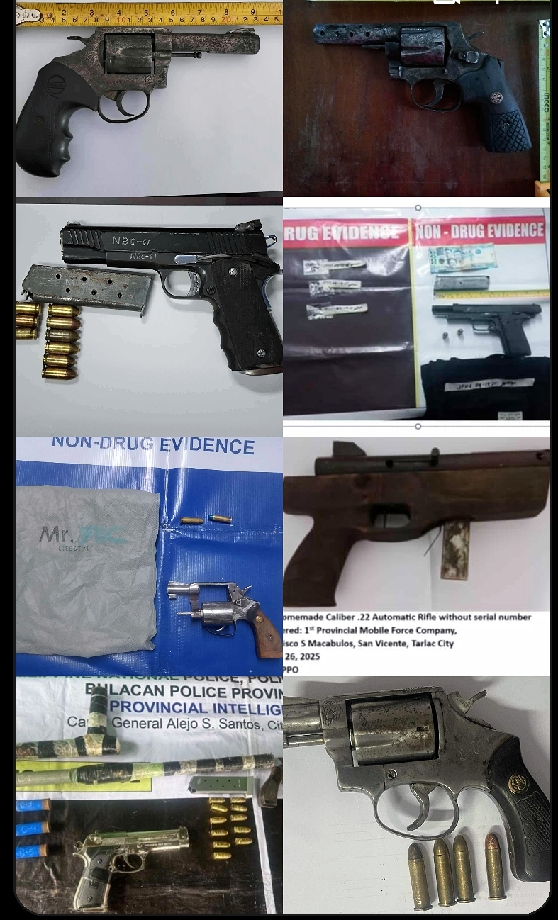 PRO3 seizes 13 firearms, nabs 9 in Central Luzon crackdown