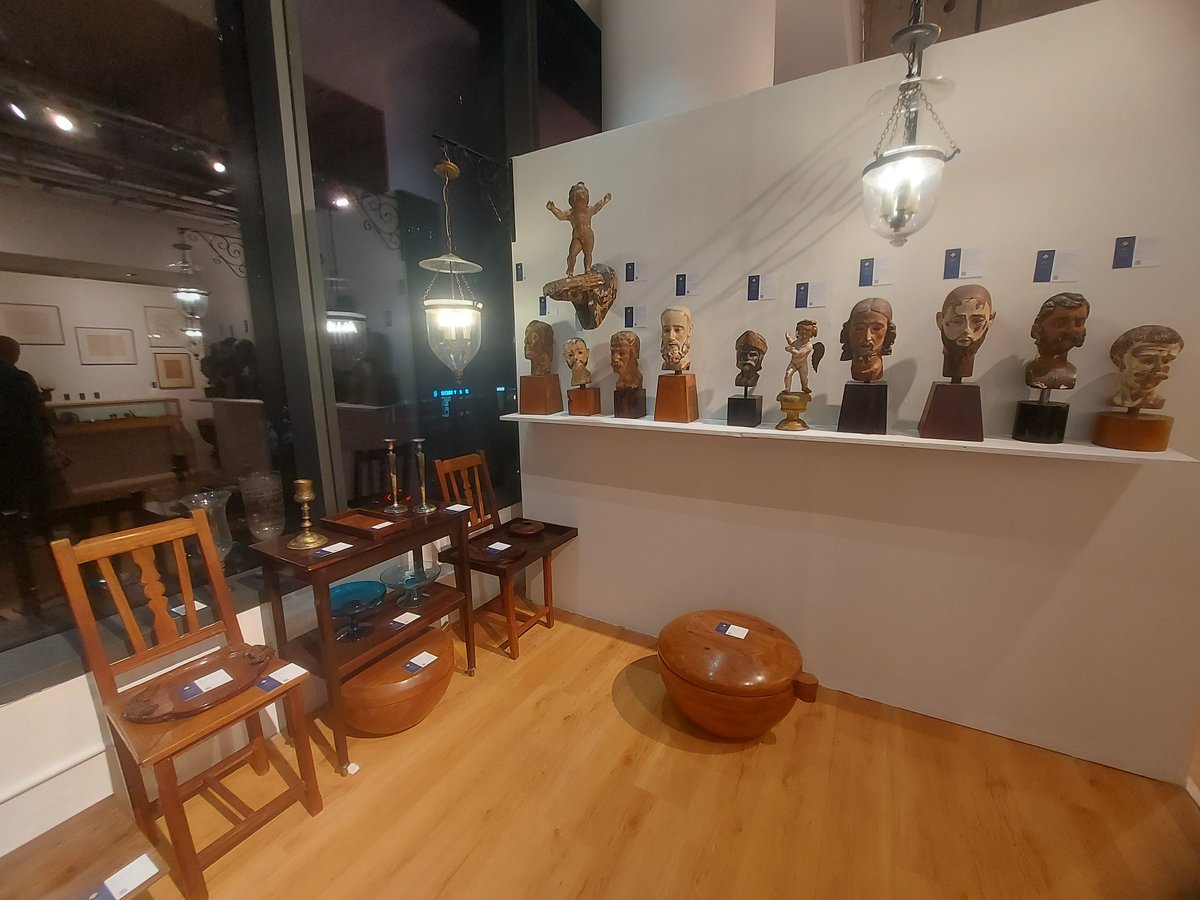 Antiques made of hardwood.