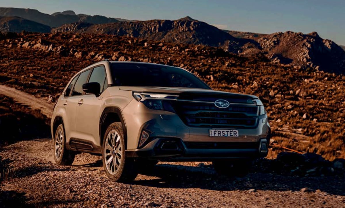 SUBARU’S hybrid Forester shows its capability on rugged terrain.
