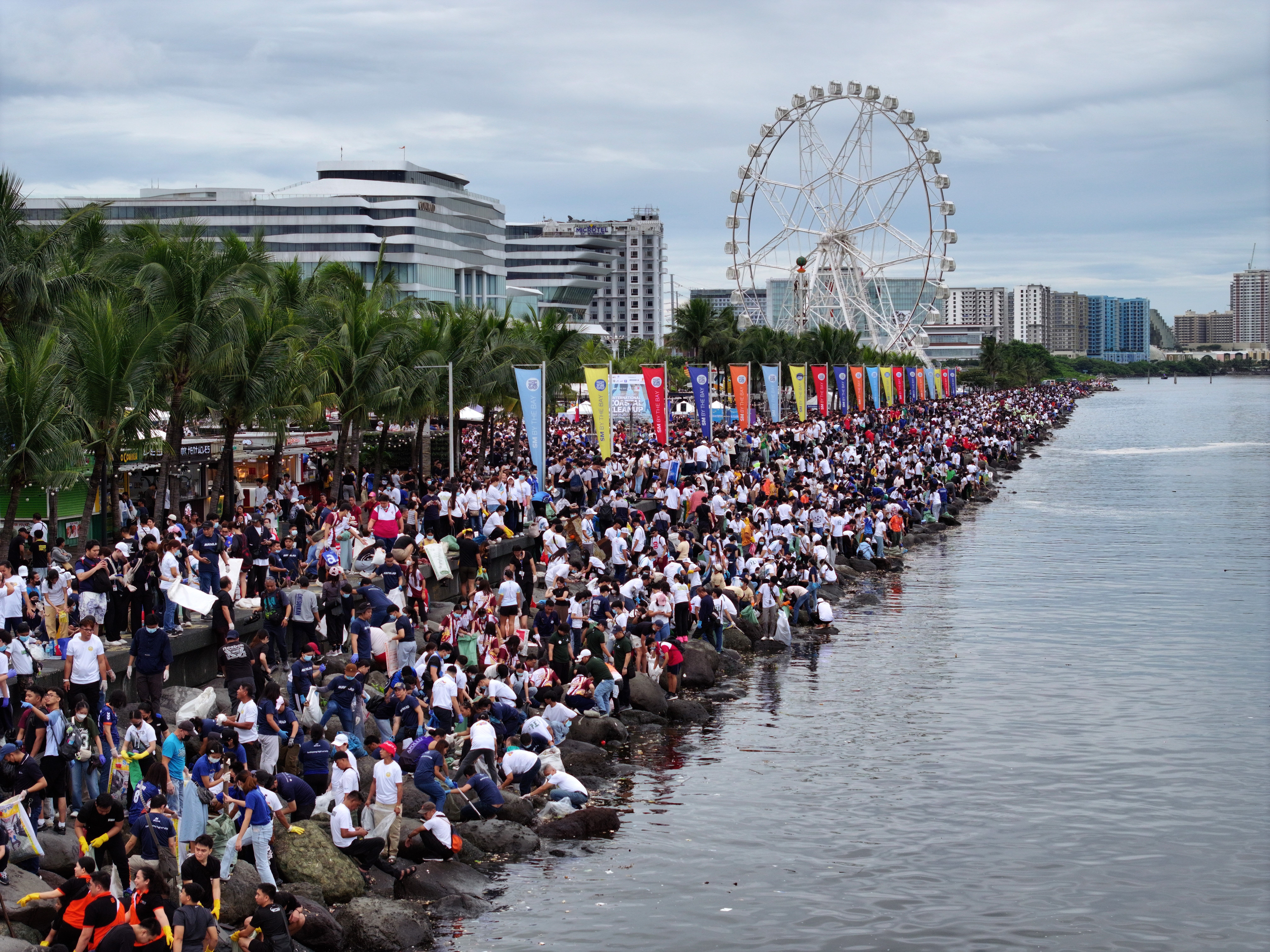 Thousands come together at the flagship site SM By the BAY to lead the nationwide International Coastal Cleanup 2025, clearing the shores of Manila Bay and inspiring collective responsibility for a waste-free future.