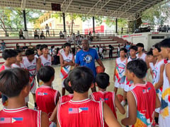 US basketball envoys Sam Vincent, Taj McWilliams-Franklin visit Philippines to inspire youth