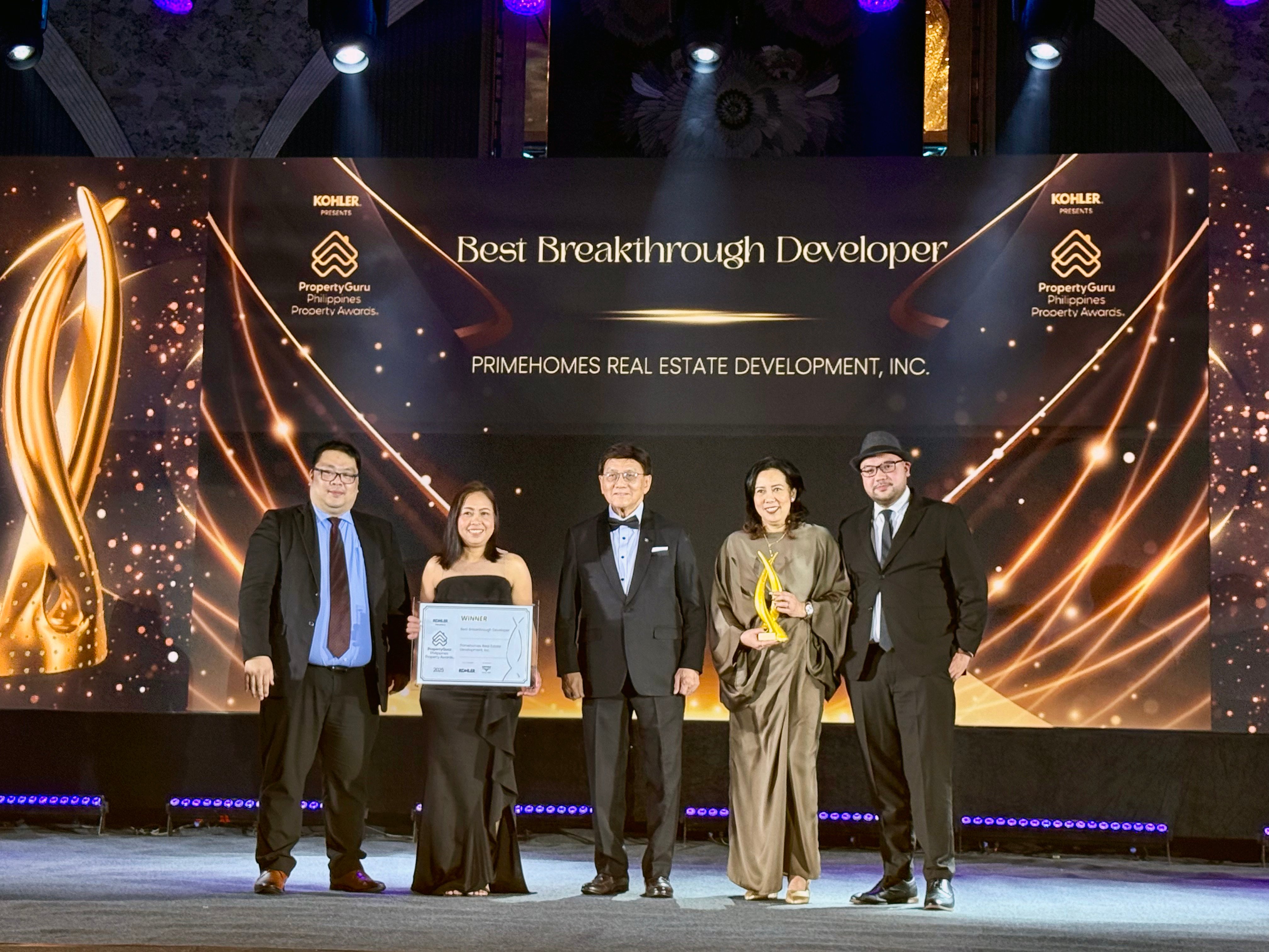 Primehomes wins double honors at 2025 PropertyGuru Philippines Property Awards