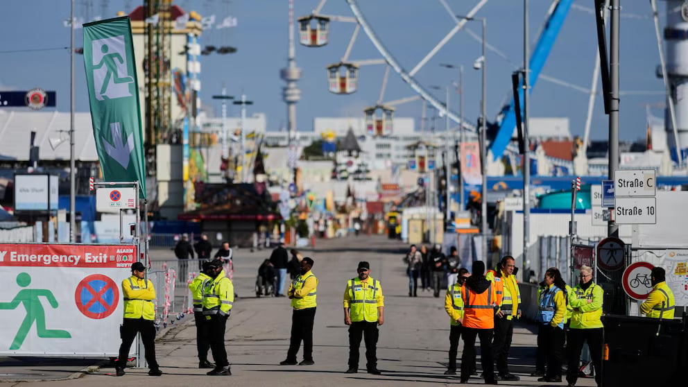 Bomb threat closes Germany’s Oktoberfest, beer spill blocks highway