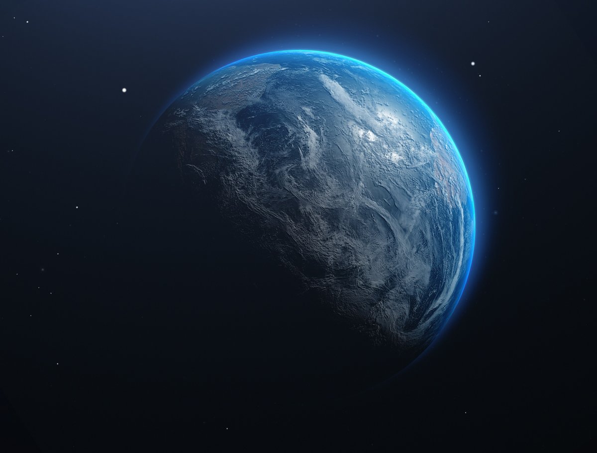 EARTH as seen from outer space.
