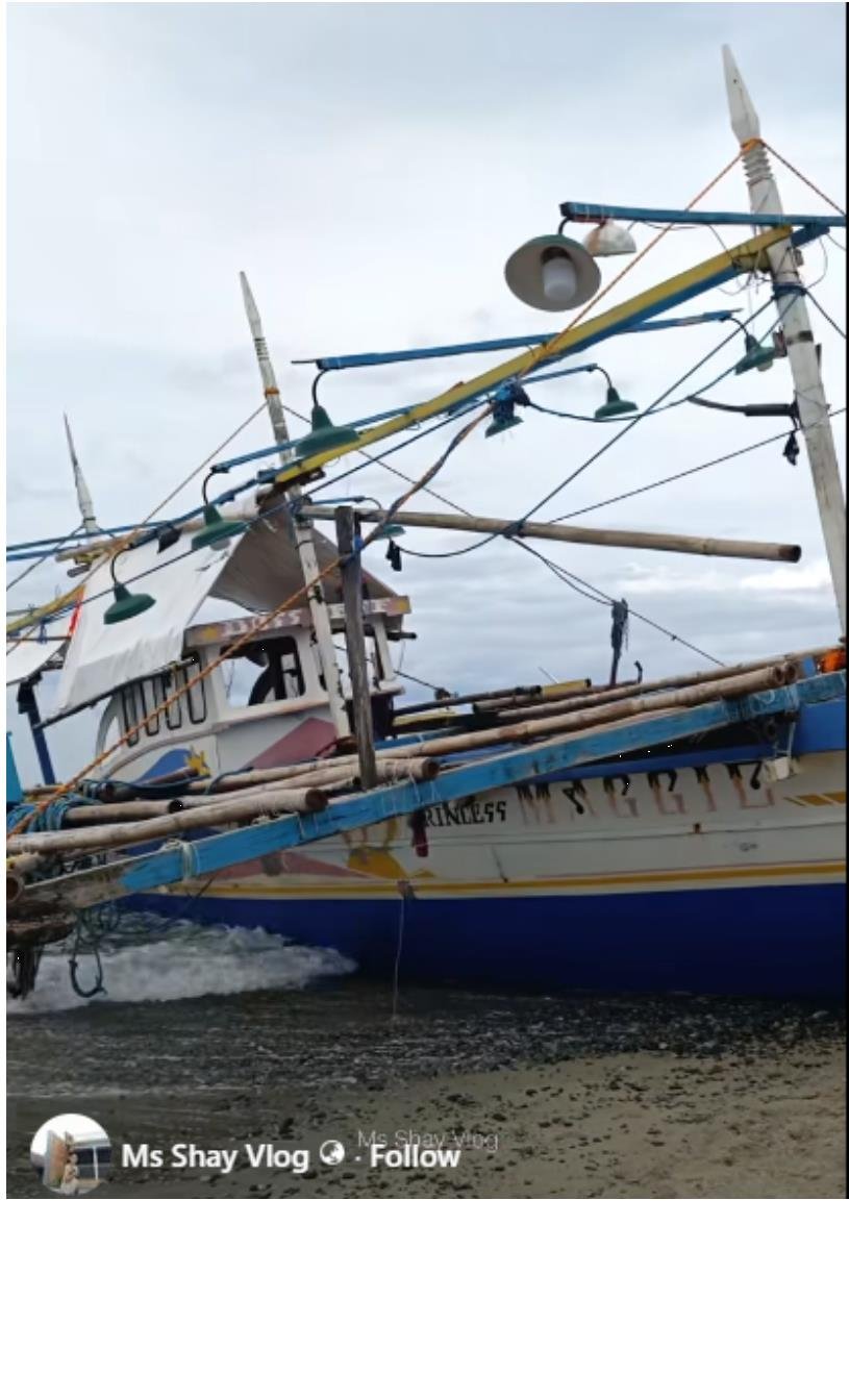 Sunk fishing vessel found in Dinalungan