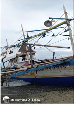 Sunk fishing vessel found in Dinalungan